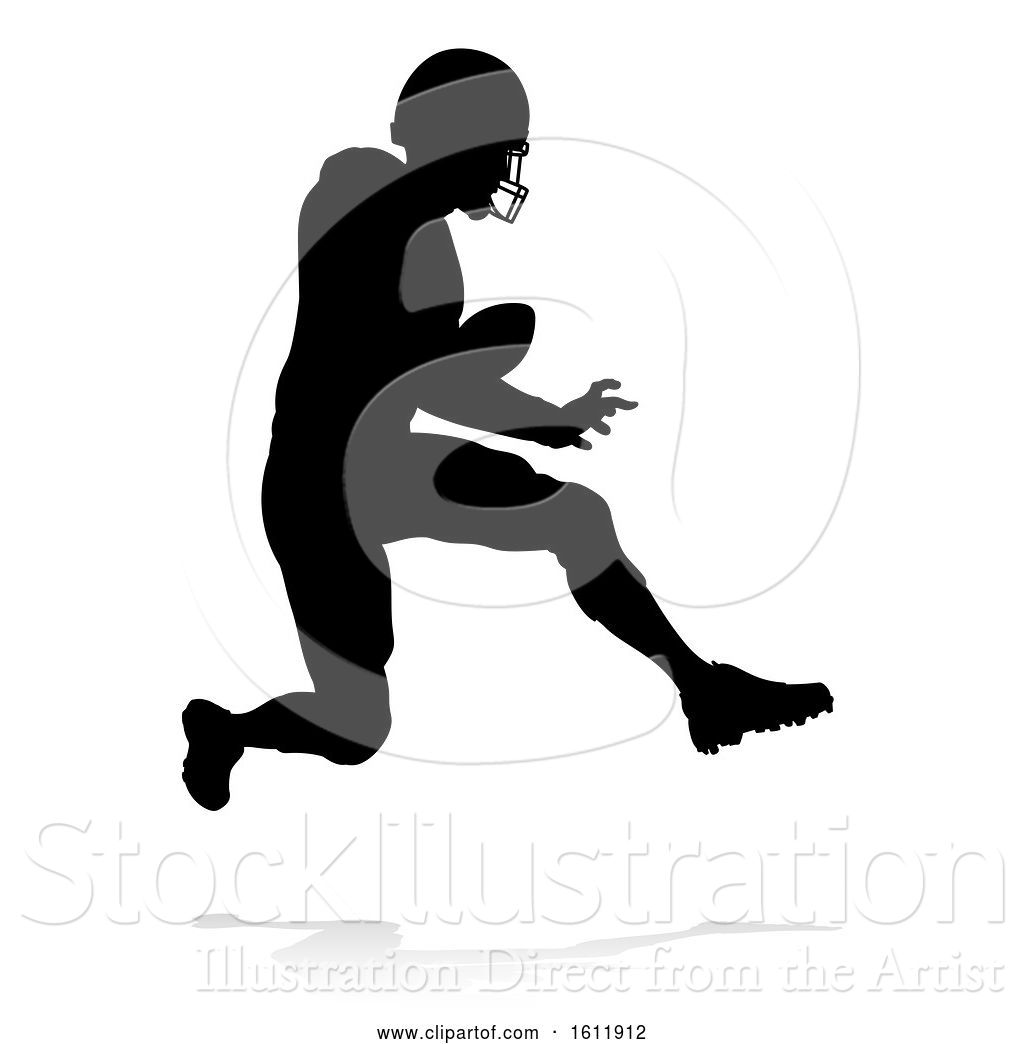 Vector Illustration Of American Football Player Silhouette 1024x1044 Vector Illustration Of American Football Player Silhouette