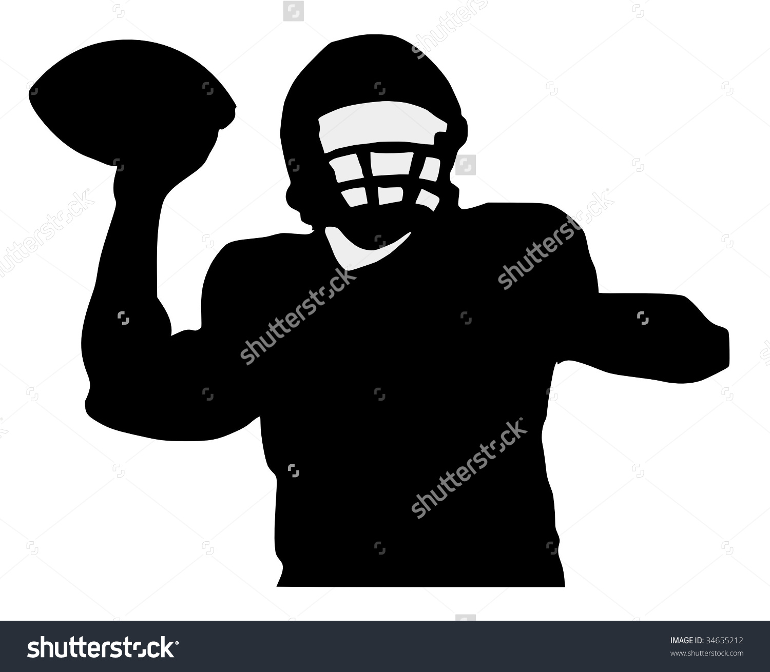 American Football Quarterback Silhouette Clipart Free Cliparts 1500x1310 American Football Quarterback Silhouette Clipart Free Cliparts