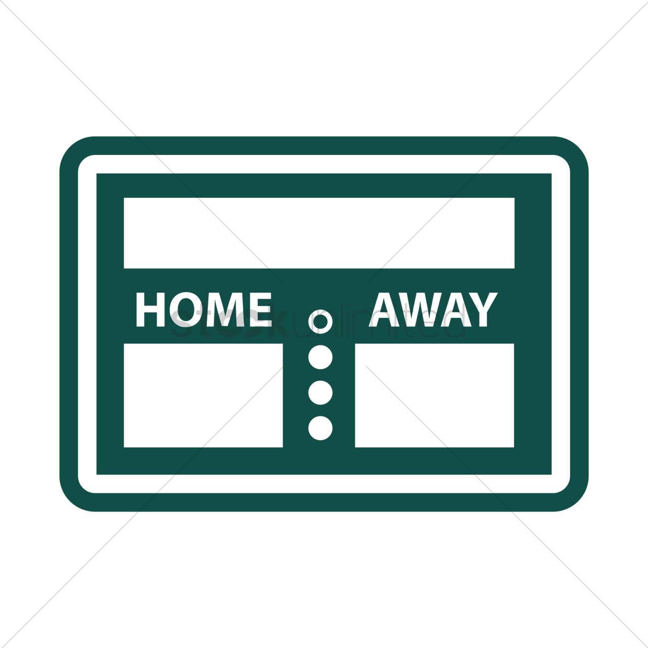 1300x1300 American Football Scoreboard Vector Image