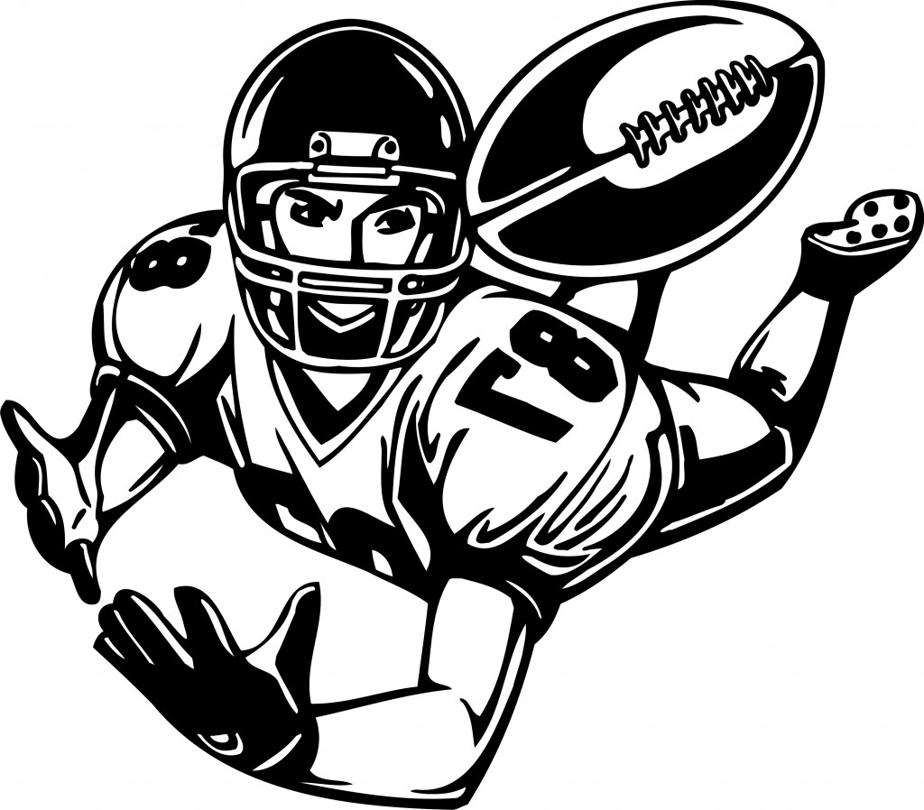 1024x898 American Football Clipart Group With Items