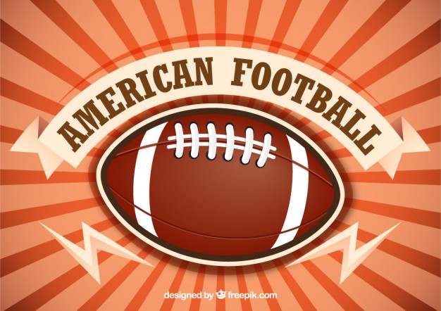 626x442 American Football With Sunburst Vector Free Download