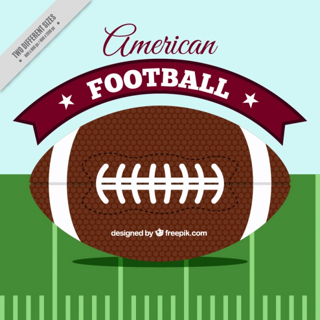 626x626 Flat Background Of American Football Vector Free Download