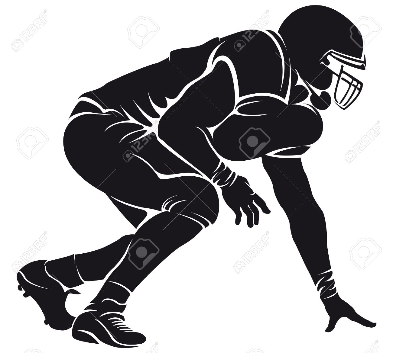 1300x1169 Huge Collection Of 'american Football Player Silhouette Vector