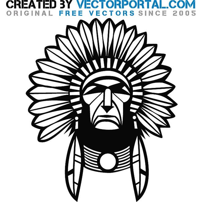 660x660 Indian Chief Graphics Free Vector Stuff To Buy In Native