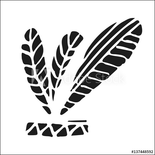 500x500 Indian Feather Headdress Native American Indian Vector