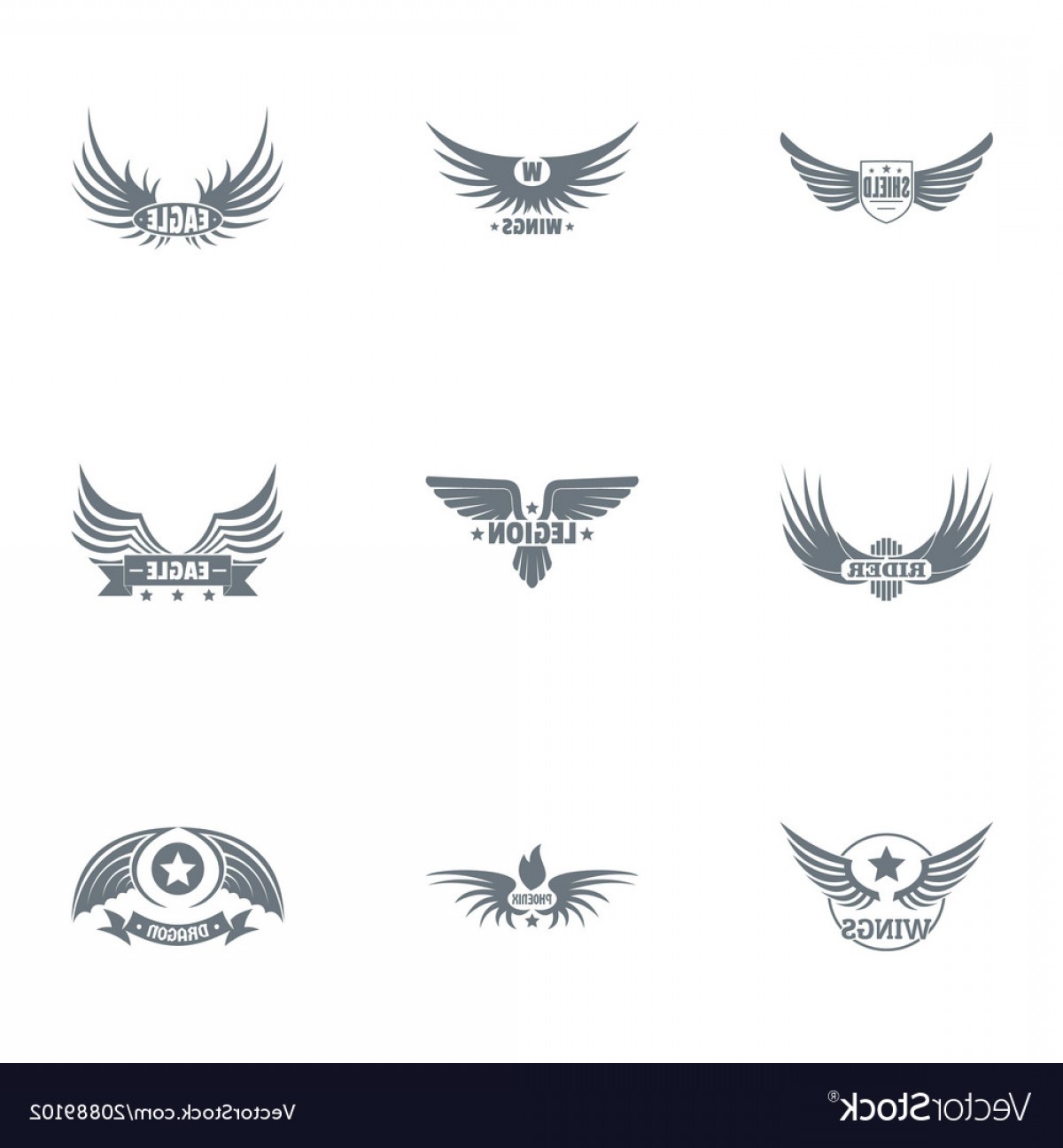 1200x1296 Freedom Way Logo Set Simple Style Vector Geekchicpro
