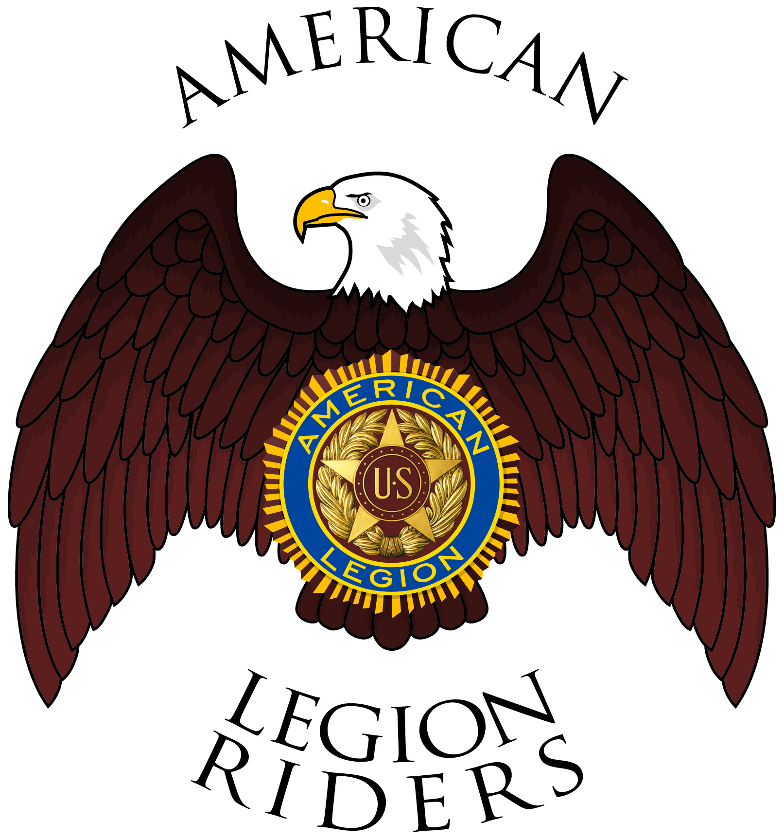 1613x1725 Legion Riders Bw Vector Logo Oro Valley American Legion