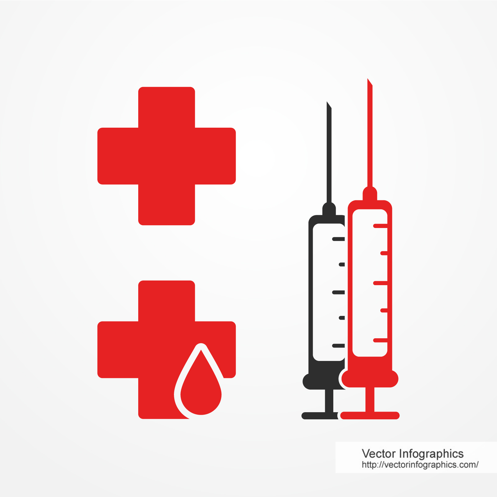 Red Cross Logo And Syringe Free Download Vector Image 1600x1600 Red Cross Logo And Syringe Free Download Vector Image