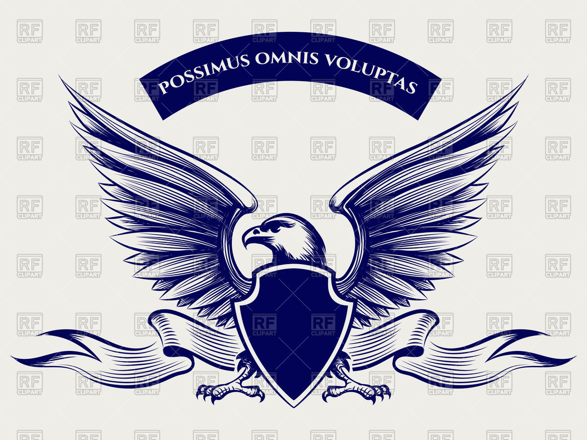Hand Drawn American Bald Eagle Mascot With Wings Shield And Ribbon 1200x900 Hand Drawn American Bald Eagle Mascot With Wings Shield And Ribbon