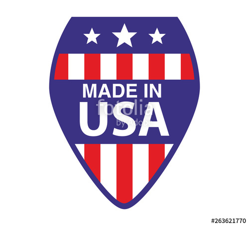 Made In Usa Sign Shield Checkmark Color Of American Flag Flat 500x454 Made In Usa Sign Shield Checkmark Color Of American Flag Flat