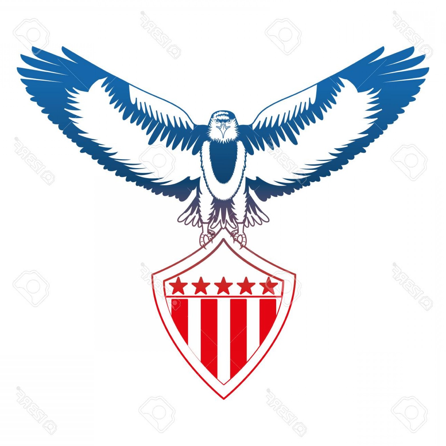 Photostock Vector American Bald Eagle Shield Vector Illustration 1560x1560 Photostock Vector American Bald Eagle Shield Vector Illustration