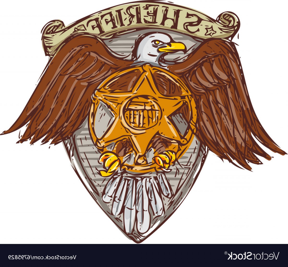 Sheriff Badge American Eagle Shield Drawing Vector Hoodamathrun 1200x1112 Sheriff Badge American Eagle Shield Drawing Vector Hoodamathrun