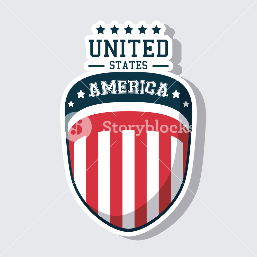 Usa Flag United States America Shield Icon Vector Illustration 999x1000 Usa Flag United States America Shield Icon Vector Illustration