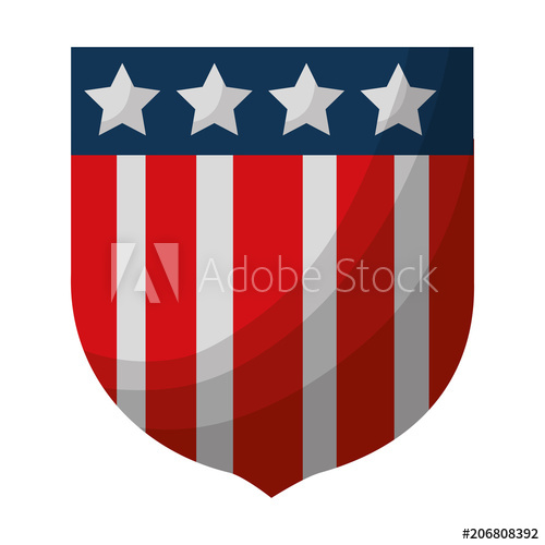 United Stated Of America Shield Vector Illustration Design 500x500 United Stated Of America Shield Vector Illustration Design