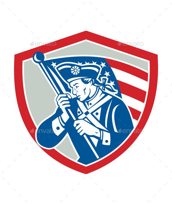 American Patriot Soldier Waving Flag Shield Design Ideas Wish 590x700 American Patriot Soldier Waving Flag Shield Design Ideas Wish