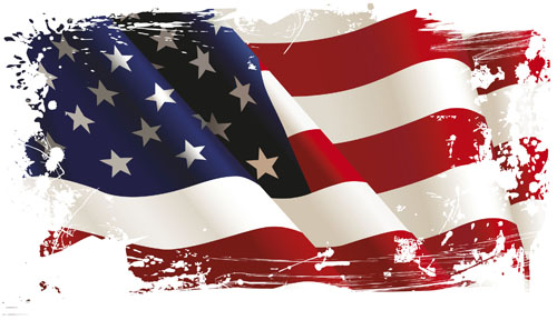 500x297 Set Of America Flag Vector Over Millions Vectors, Stock