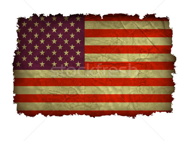 600x450 Vintage American Flag Vector Illustration Andrei Doll