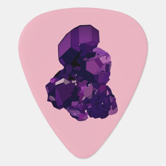 540x540 Amethyst Vector Art Guitar Pick