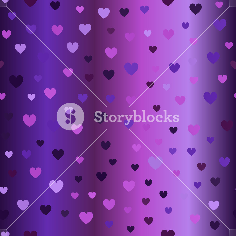1000x1000 Heart Pattern Seamless Vector Background