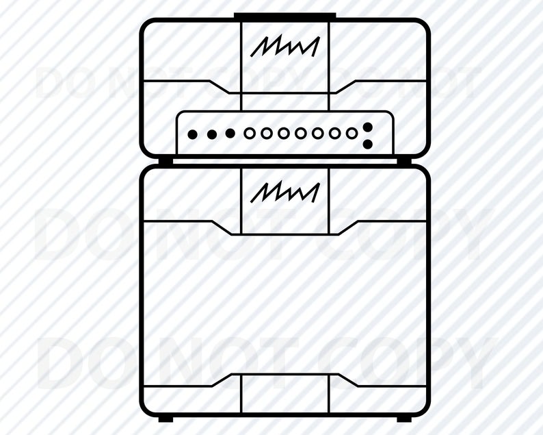 794x635 Guitar Outline Vector Images Guitar Amplifier Etsy