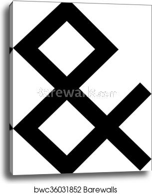 305x390 Ampersand Vector Icon, Canvas Print Barewalls Posters Prints
