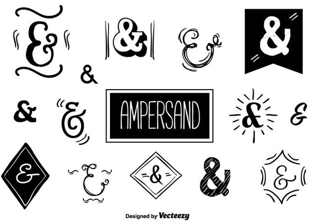 632x443 Ampersands Vector Set Free Vector Download Cannypic