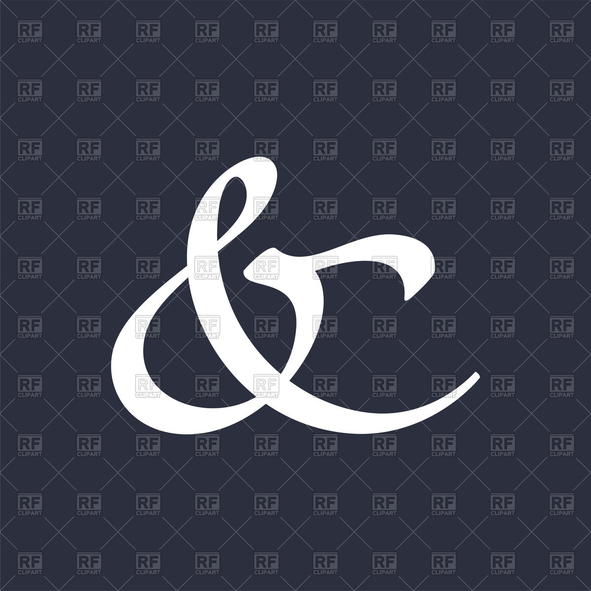 1200x1200 Elegant And Stylish Custom Ampersand Vector Image Of Design