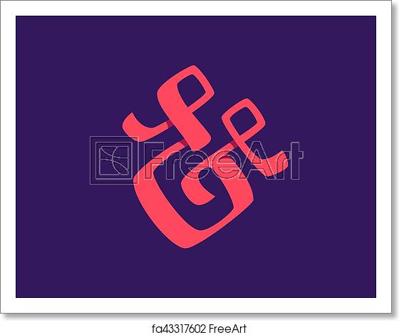 560x470 Free Art Print Of Ampersand Vector Illustration Elegant