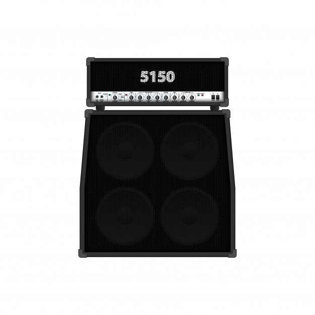 Realistic Classic Guitar Amplifier With Cabinet Speaker Vector 626x626 Realistic Classic Guitar Amplifier With Cabinet Speaker Vector