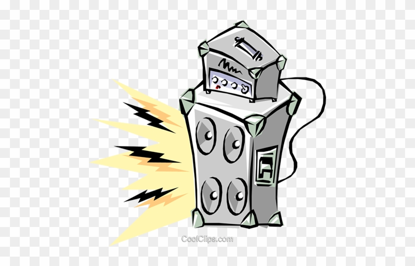 840x539 Cool Amplifier Royalty Free Vector Clip Art Illustration