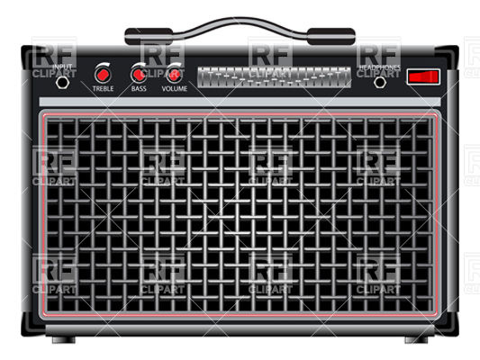 533x400 Electric Guitar Amplifier Vector Image Of Objects Robertosch