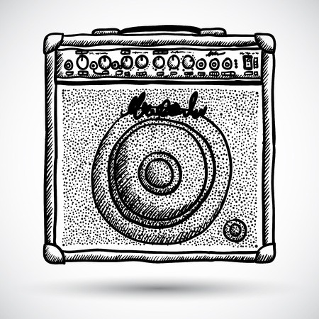 450x450 Guitar Combo Amplifier Vector Illustration Royalty Free Vector