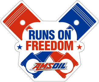 326x270 Amsoil Runs On Freedom Decal