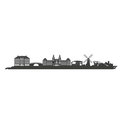 512x512 Amsterdam Skyline Silhouette