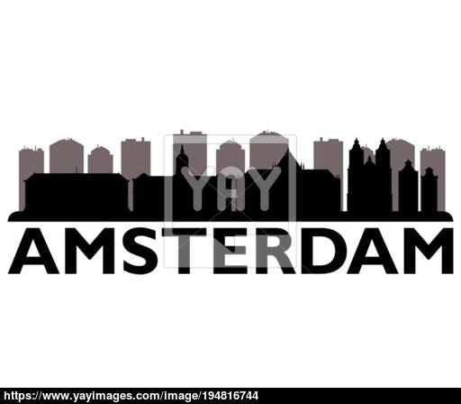 512x448 Amsterdam Skyline Vector