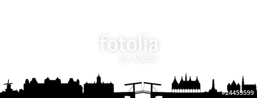 Amsterdam Skyline Vector at Vectorified.com | Collection of Amsterdam ...