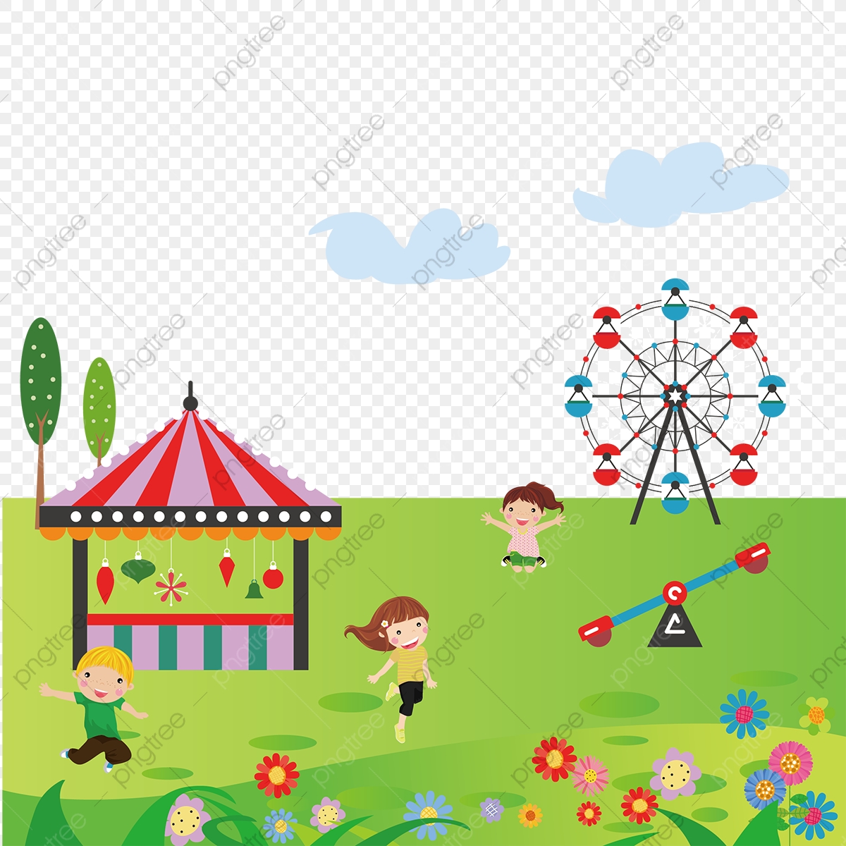 1200x1200 Amusement Park Vector Material, Art, Design, Renderings Png