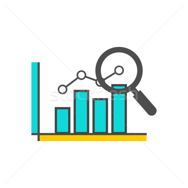 600x600 Magnifying Glass Data Analysis Vector Illustration Robuart