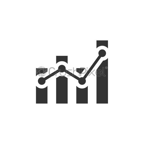 500x500 Analytics Icon Design Template Vector Isolated