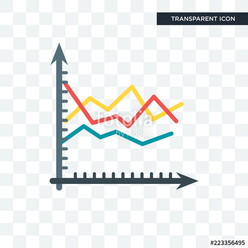 500x500 Analytics Vector Icon Isolated On Transparent Background