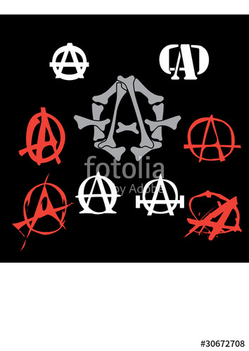 354x500 Anarchy Logo Vector Pack Bones Stamb Stock Image And Royalty Free
