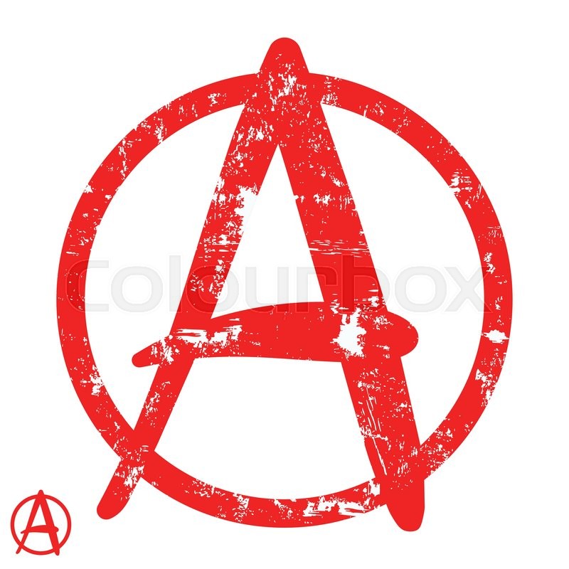 800x800 Anarchy Symbol Vector Illustration Stock Vector Colourbox