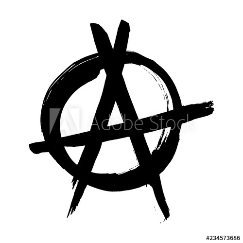 Anarchy Hand Drawn Brush Vector Symbol Anarchist Revolution 500x500 Anarchy Hand Drawn Brush Vector Symbol Anarchist Revolution