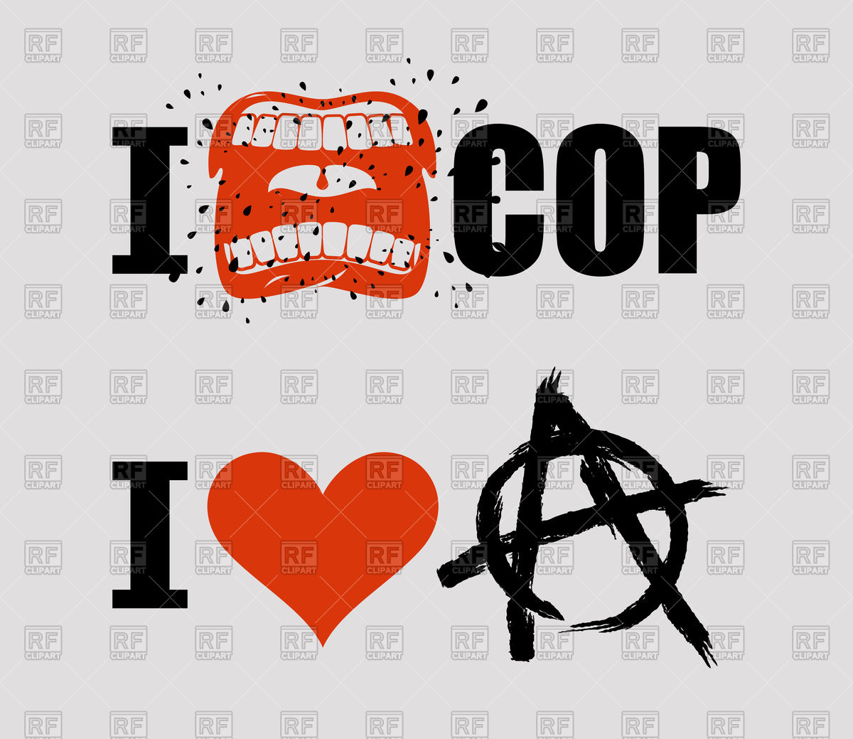 I Hate Cop And I Love Anarchy Vector Image Of Conceptual 1200x1039 I Hate Cop And I Love Anarchy Vector Image Of Conceptual
