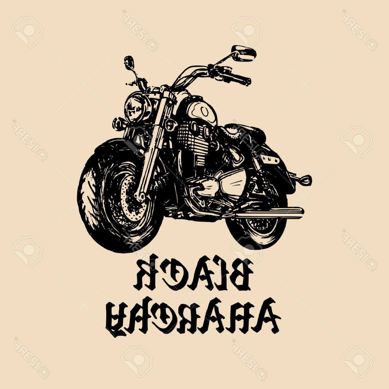 Photostock Vector Vector Motorcycle Sketch With Gothic Handwritten 1560x1560 Photostock Vector Vector Motorcycle Sketch With Gothic Handwritten