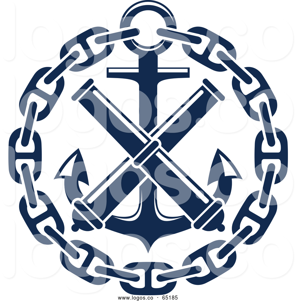 1024x1044 Logo Of Navy Blue Nautical Crossed Telescope Or Cannon, Chain