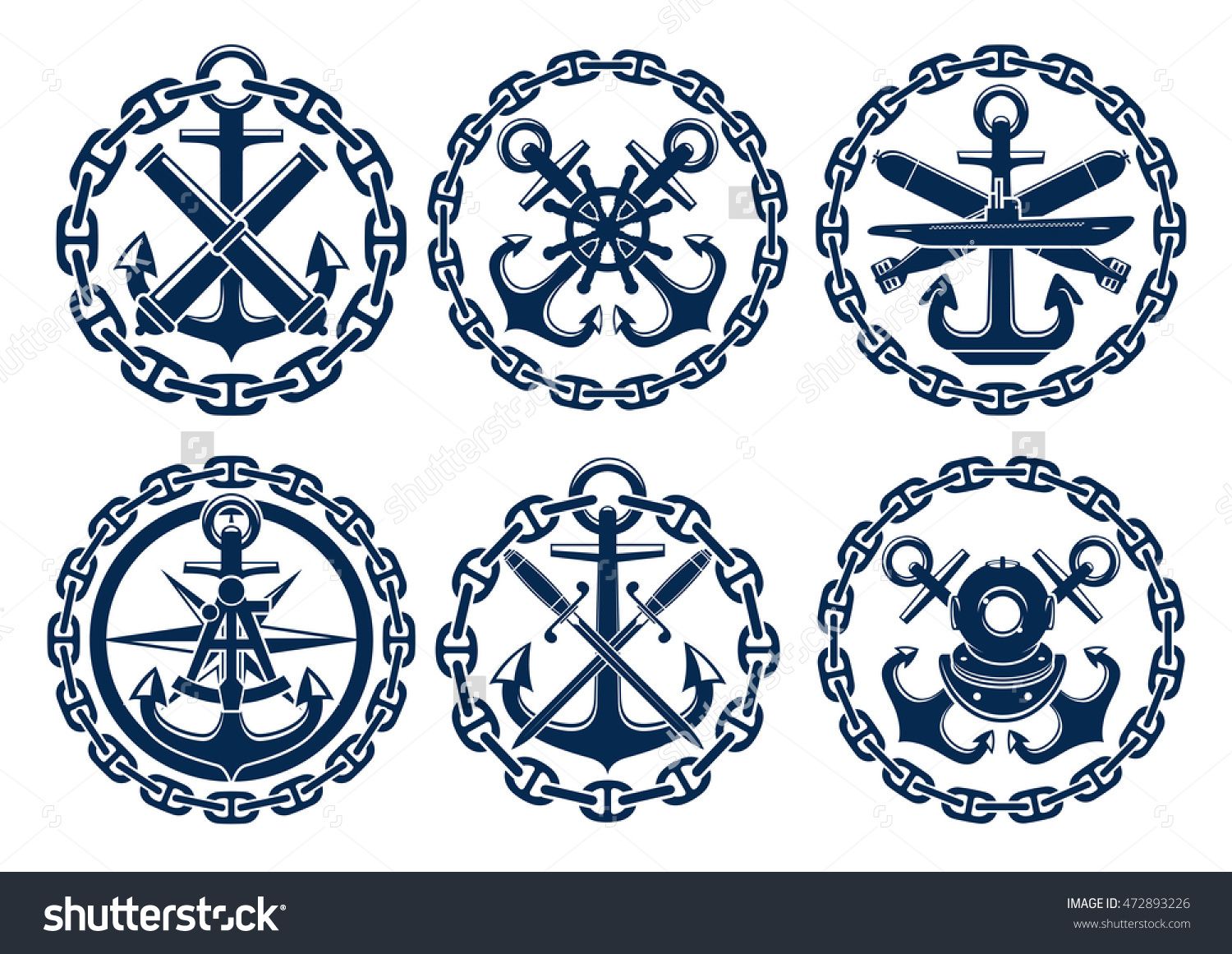 1500x1161 Marine And Nautical Emblems, Icons, Badges Graphic Insignia