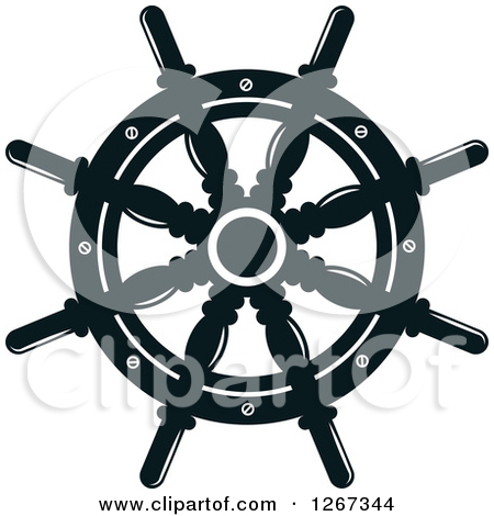450x470 Pin Vector Of Helm Steering Wheel And Anchor Chain