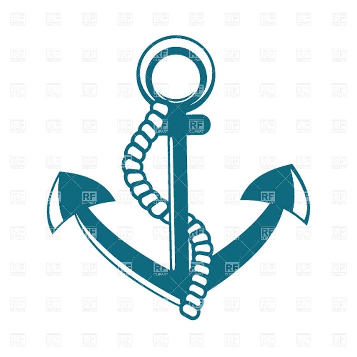 Anchor With Rope Vector Image Of Objects Mcherevan 1200x1200 Anchor With Rope Vector Image Of Objects Mcherevan