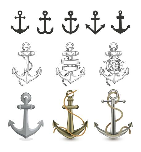 Different Style Of Anchor Illustration 457x490 Different Style Of Anchor Illustration